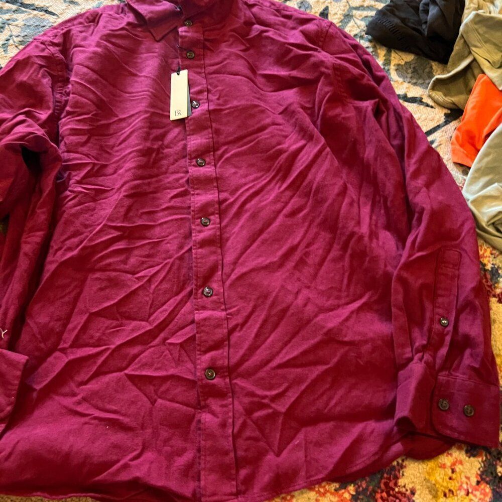 NWT BR large button down top - Picture 4 of 12